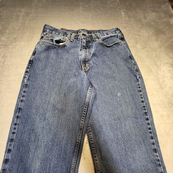 Levis 550 Jeans Mens 33x30 Blue Relaxed Fit Tapered Leg Zip Fly Denim Classic - Picture 2 of 12